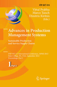 Advances in Production Management Systems. Sustainable Production and Service Supply Chains