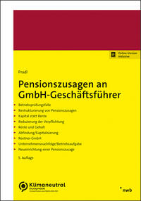 Pensionszusagen an GmbH-Geschäftsführer