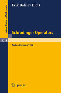 Schrödinger Operators, Aarhus 1985