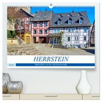 Herrstein - Mittelalter an der Edelsteinstraße (hochwertiger Premium Wandkalender 2025 DIN A2 quer), Kunstdruck in Hochglanz