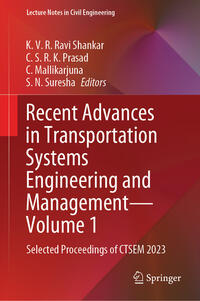 Recent Advances in Transportation Systems Engineering and Management—Volume 1