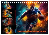 Faszination Basketball (Tischkalender 2025 DIN A5 quer), CALVENDO Monatskalender