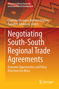 Negotiating South-South Regional Trade Agreements