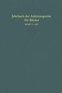 Jahrbuch der Auktionspreise für Bücher, Handschriften und Autographen