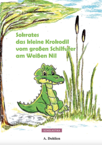 Sokrates das kleine Krokodil vom großen Schilfufer am Weißen Nil