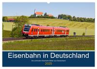 Eisenbahn in Deutschland (Wandkalender 2025 DIN A2 quer), CALVENDO Monatskalender