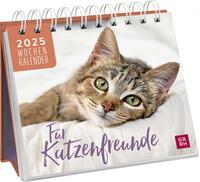 Mini-Wochenkalender 2025: Für Katzenfreunde