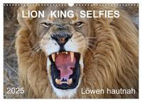 LION KING SELFIES Löwen hautnah (Wandkalender 2025 DIN A3 quer), CALVENDO Monatskalender