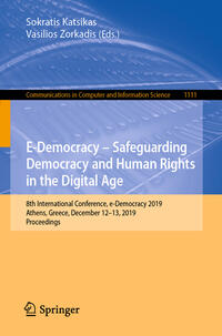 E-Democracy – Safeguarding Democracy and Human Rights in the Digital Age