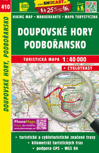 Doupovské hory, Podboransko / Duppauer Gebirge, Goldbachland (Wander - Radkarte 1:40.000)