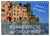 SCHMUCKSTÜCKE der CINQUE TERRE (Tischkalender 2025 DIN A5 quer), CALVENDO Monatskalender