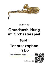 Grundausbildung im Orchesterspiel, Tenorsaxophon in Bb, Band 1