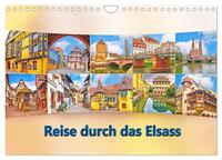 Reise durch das Elsass (Wandkalender 2025 DIN A4 quer), CALVENDO Monatskalender