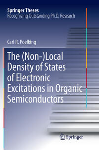 The (Non-)Local Density of States of Electronic Excitations in Organic Semiconductors