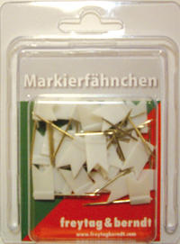 Pin Fähnchen weiß