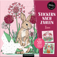 Stickern nach Zahlen Tiere