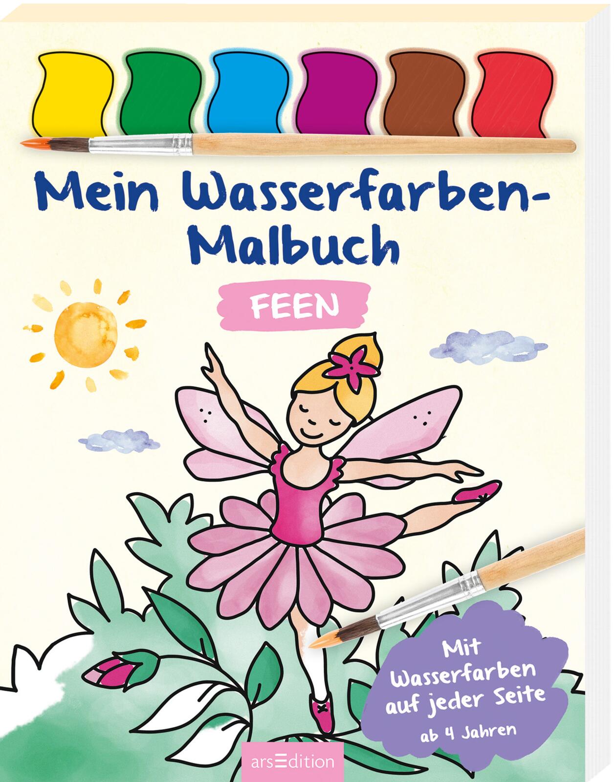 Mein Wasserfarben-Malbuch Feen