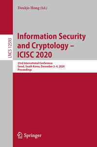 Information Security and Cryptology – ICISC 2020