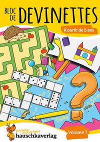 Bloc de casse-têtes et livre activite 5 ans - Tome 1 : Des énigmes colorées pour la maternelle - cahier activite 5 ans labyrinthe, sudoku, etc pour stimuler la concentration et la pensée logique