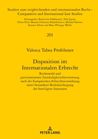 Disposition im Internationalen Erbrecht