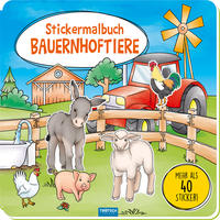 Trötsch Malbuch Stickermalbuch Bauernhoftiere