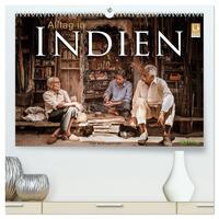 Alltag in Indien (hochwertiger Premium Wandkalender 2025 DIN A2 quer), Kunstdruck in Hochglanz