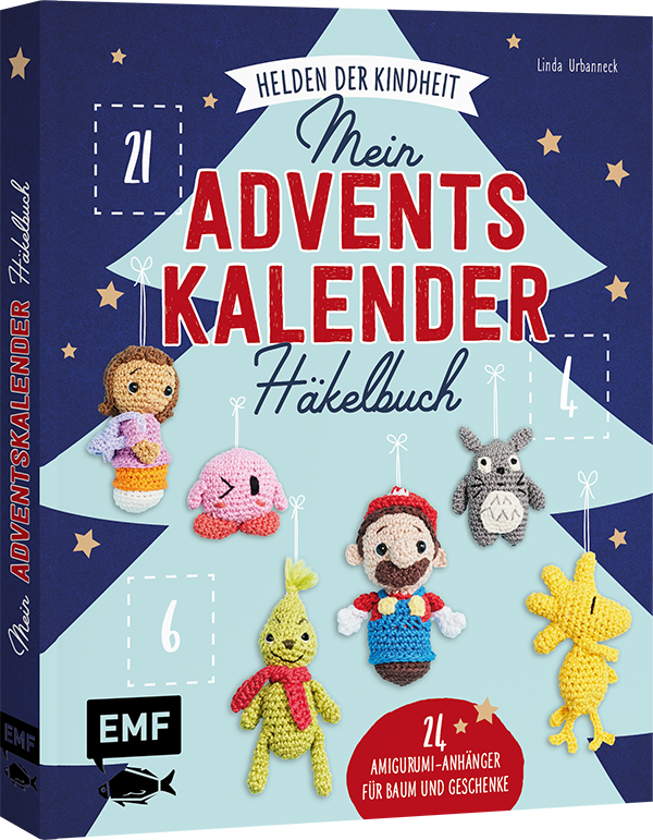 Mein Adventskalender-Häkelbuch: Helden der Kindheit – Merry X-Mas