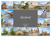 Herford Impressionen (Wandkalender 2025 DIN A4 quer), CALVENDO Monatskalender