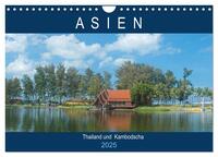 Asien - Thailand und Kambodscha (Wandkalender 2025 DIN A4 quer), CALVENDO Monatskalender