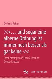 "... und sogar eine alberne Ordnung ist immer noch besser als gar keine."