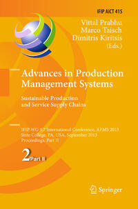 Advances in Production Management Systems. Sustainable Production and Service Supply Chains