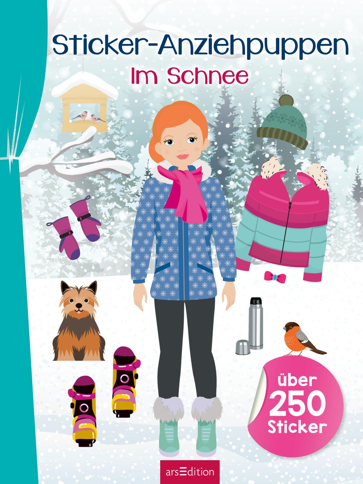 Sticker-Anziehpuppen – Im Schnee