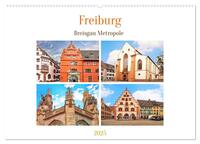 Freiburg - Breisgau Metropole (Wandkalender 2025 DIN A2 quer), CALVENDO Monatskalender