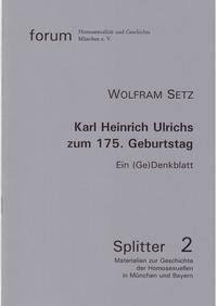 Karl Heinrich Ulrichs zum 175. Geburtstag