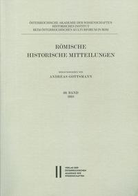 Römische Historische Mitteilungen 60/2018