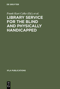 Library service for the blind and physically handicapped