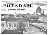 Potsdam schwarz auf weiß (Wandkalender 2025 DIN A2 quer), CALVENDO Monatskalender