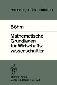 Mathematische Grundlagen für Wirtschaftswissenschaftler