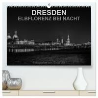 Dresden - Elbflorenz bei Nacht (hochwertiger Premium Wandkalender 2025 DIN A2 quer), Kunstdruck in Hochglanz