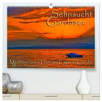 Sehnsucht Gardasee - Mediterranes Flair am Lago di Garda (hochwertiger Premium Wandkalender 2025 DIN A2 quer), Kunstdruck in Hochglanz