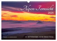 Alpen-Fernsichten von der Südwestalb und Oberen Donau (Wandkalender 2025 DIN A3 quer), CALVENDO Monatskalender