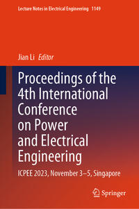 Proceedings of the 4th International Conference on Power and Electrical Engineering