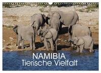 Namibia - Tierische Vielfalt (Wandkalender 2025 DIN A3 quer), CALVENDO Monatskalender