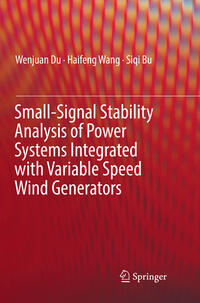 Small-Signal Stability Analysis of Power Systems Integrated with Variable Speed Wind Generators