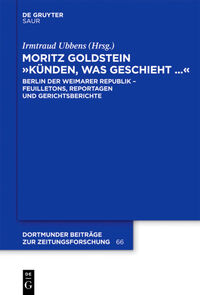 Moritz Goldstein "Künden, was geschieht..."