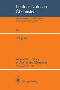 Relativistic Theory of Atoms and Molecules