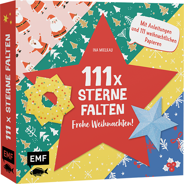 111 x Sterne falten – Frohe Weihnachten!