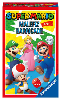 Ravensburger 20529 - Super Mario Malefiz, Mitbringspiel für 2-4 Spieler, ab 6 Jahren, kompaktes Format, Reisespiel, Spieleklassiker