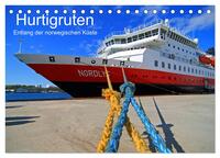 Hurtigruten - Entlang der norwegischen Küste (Tischkalender 2025 DIN A5 quer), CALVENDO Monatskalender