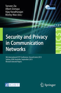 Security and Privacy in Communication Networks